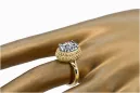Ring Vintage Zirkon 14 Karat Gelbgold vrc068y